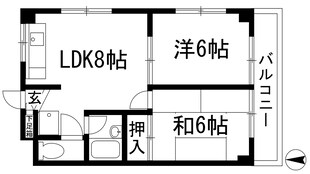 ヴィラミナミの物件間取画像